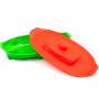 Детская пластиковая песочница в форме корабля Doloni (03355/3). Зелено-красный