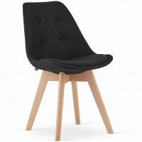 Стілець Just Sit NORI до 120 кг. Чорний. Стілець для їдальні, вітальні та кабінету.