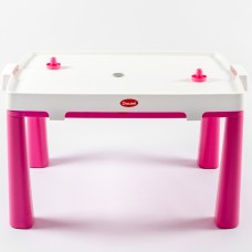 Детский стол пластиковый Doloni + аэрохоккей (04580/3) Розовый