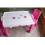 Детский пластиковый столик + аэрохоккей Долони (04580/3) Розовый