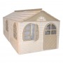 Детский пластиковый домик Doloni (02550/b03eco) 256х129х120 см. Кофейный