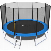 Батут Funfit 490 см з сіткою + драбинка (104010)