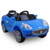 Дитяча машина на акумуляторі Just Drive Маserаti. Два мотора по 20 Вт, MP3, 6 км/год. Синій