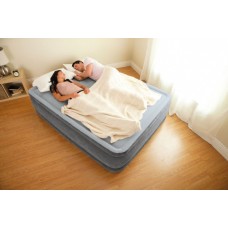Надувне ліжко Intex 67770 (152х203х33 см.) з електронасосом