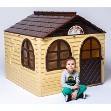 Детский пластиковый домик (Кофейно-коричневый) Долони - 02550/2