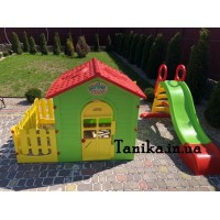Mochtoys дитячий майданчик гірка і будиночок