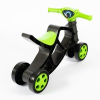 Беговел пластиковый (0136/01) Doloni. Зелено-черный минибайк до 20 кг.