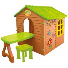 Детский домик со столиком и стульчиком Mochtoys