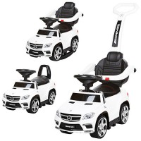 Толокар каталка, Mercedes з батьківською ручкою (Білий - SX1578-1)