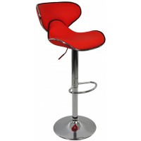 Барный стул со спинкой Bonro B-678 красный (40080033)