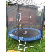 Батут FunFit 252 см. Сетка и Лестница (B-FF252) Синий