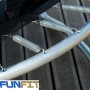 Батут FunFit 252 см. Сетка и Лестница (B-FF252) Синий