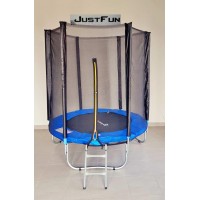 Батут Just Fun 183 см. до 90 кг., зовнішня сітка. Синій