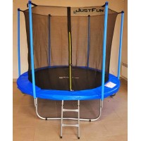Батут Just Fun 305 см з внутрішньої сіткою і сходами (B-JF305) Синій