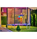 Батут Just Fun 312 см., до 120 кг. Сітка + драбина. Мультиколор батут 312 см.