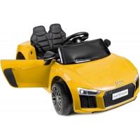 Дитячий електромобіль AUDI HL-1818 жовтий (колеса EVA) (42300137) (ліцензійний)
