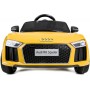 Детский электромобиль AUDI HL-1818 желтый (колеса EVA) (42300137) (лицензионный)