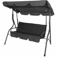 Гойдалка садова Bonro Relax 3-місна графіт (80000009)