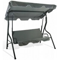Качеля садовая Funfit 3-х местная серая (80000019)