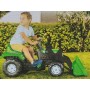 Трактор на педалях з ковшем DOLU 8147, пластиковий. Зелений