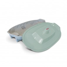 Детская пластиковая песочница в форме корабля Doloni (03355/7). Серо-мятная