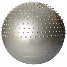 Фітбол 65 см масажний з шипами (сріблястий)