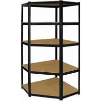 Стеллаж угловой металический Siker CGS40 черный (40810120)