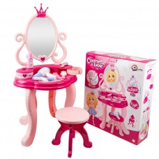 Детский косметический столик с стульчиком  ТехноК-8683. Розовый 75.5×48×30 см
