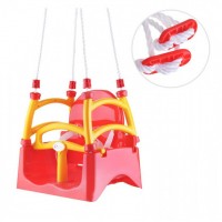 Качеля детская подвесная Долони (0152/4) Красно-желтая