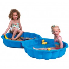 Пісочниця "Мушля" блакитна з 2-х частин,  (T00752) 