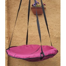 Підвісна садова гойдалка (гніздо лелеки) для дітей та дорослих 100 см. до 100 кг. Бордова