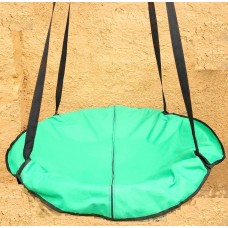 Подвесная садовая качель (гнездо аиста) для детей и взрослых 100 см. до 100 кг. Зеленый