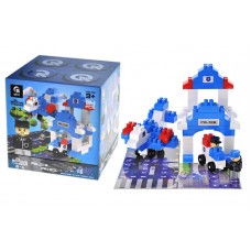 Конструктор "Block&Steps: Полицейский патруль" + ходилка и мемори игра 3в1, 94 дет. QB300-002 qbee