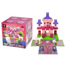 Конструктор "Block&Steps: Замок Принцессы" + ходилка и мемори игра 3в1, 74 дет. QB300-004 qbee