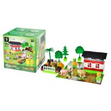 Конструктор «Block&Steps: Весёлая Ферма» + ходилка и мемори игра 3в1, 79 дет. QB300-005 qbee