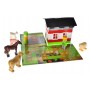 Конструктор «Block&Steps: Весёлая Ферма» + ходилка и мемори игра 3в1, 79 дет. QB300-005 qbee
