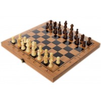Шахматы деревянные 3в1 35х35 см Нарды, Шашки (MS 822-35)