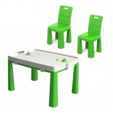 Набір столик + аерохокей і два стільця (04580/21) Зелений