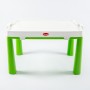 Детский пластиковый стол и два стула + аэрохоккей Долони (04580/21) Зеленый