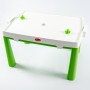 Детский пластиковый стол и два стула + аэрохоккей Долони (04580/21) Зеленый
