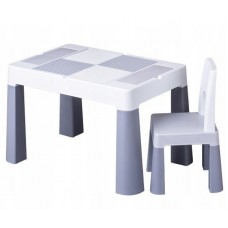 Дитячий стіл та стілець TEGA Multifun Сірий (MF-004-106) 1+1