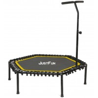 Батут для фітнесу Just Fun Fitness 135 см., регульована ручка. Жовтий 