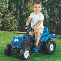 Трактор на педалях DOLU 8045, пластиковий. Синій
