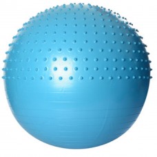 Фитбол 65 см  массажный (голубой)