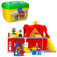 Конструктор пластиковий (HG-1923) 64 дет. у кейсі.