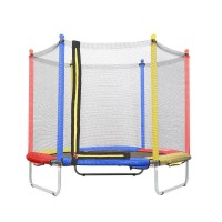Батут Just Fun 152 см., до 100 кг. Мультиколор, наружная сетка. Для дома и улицы