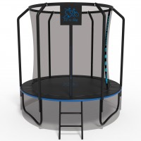 Батут FitToSky 252см Black Premium c сеткой и лесенкой 48 пружин