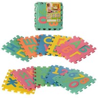 Детский развивающий коврик-пазл 10шт (буквы)