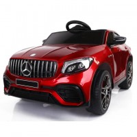 Дитяча машина на акумуляторі Just Drive Mersedes GLS. 2 мотори по 30 Вт, MP3, 6 км/год. Червоний 