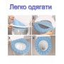 Чохол на унітаз, м'який, теплий. Чохол на кришку унітазу (NU-3030B).Блакитний 30х30х1 см.